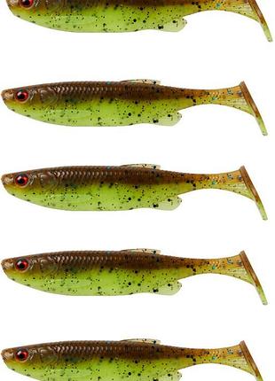 Силикон savage gear fat minnow t-tail 90mm 7.0g chartreuse pum...