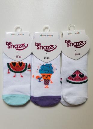 Короткие носки для девочки be snazzy