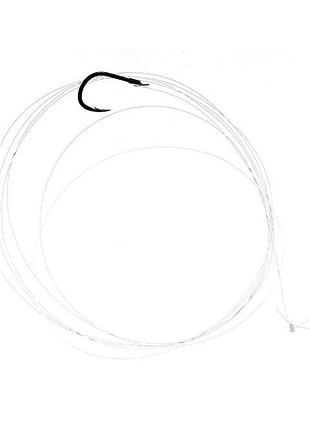 Готовий повідець flagman f1 carp hooks to nylon №12