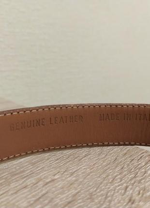 Ремінь коричневий шкіряний genuine leather3 фото