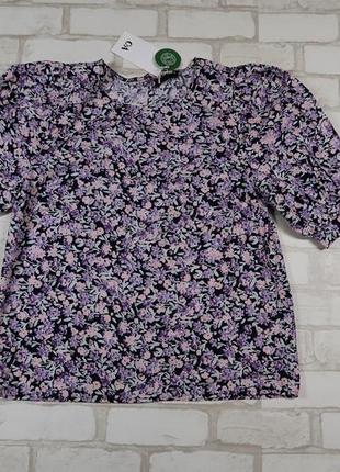 Блуза з біокотону бренду c&a, розмір 36 (oversize)1 фото