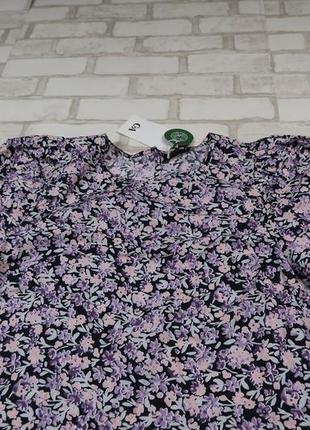 Блуза из биокотона бренда c&amp;a, размер 36 (oversize)4 фото