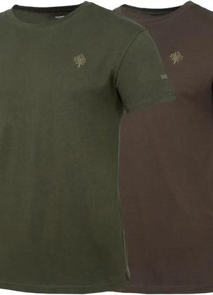 Футболка hallyard jones 3xl 2шт зелений/коричневий