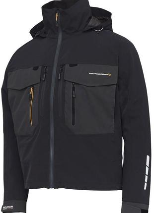 Куртка savage gear sg6 wading jacket l ц:black/grey