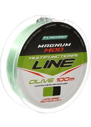 Жилка flagman magnum mod main line olive 100м 0.50мм
