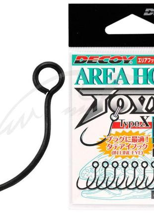 Гачок decoy ah-10 area hook type x jove 08, 10 шт/уп