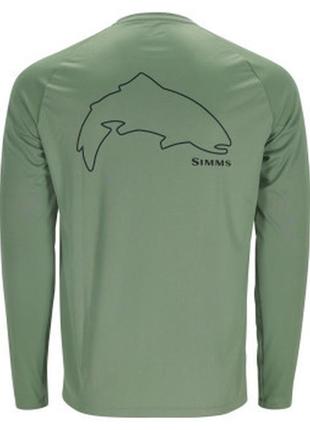 Реглан simms tech tee artist series trout outline/field s (135...