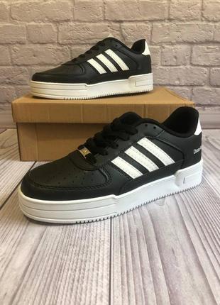 Жіночі кросівки adidas dass-ler black & white6 фото