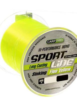 Ліска carp pro sport line fluo yellow 300м 0.265мм