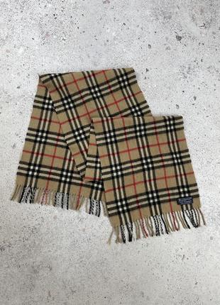 Burberry vintage nova check cashmere scarf шарф оригінал