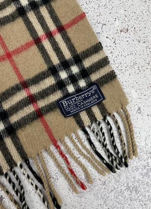 Burberry vintage nova is cashmere scarf шарф оригинал3 фото