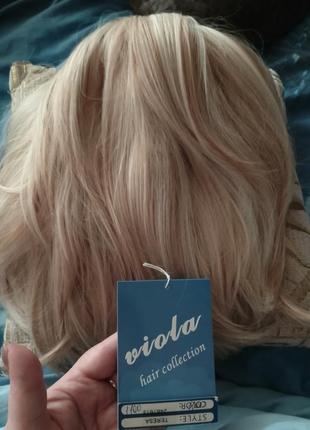 Новый парик с чубчиком. пшеничный блонд с мелированием.2 фото
