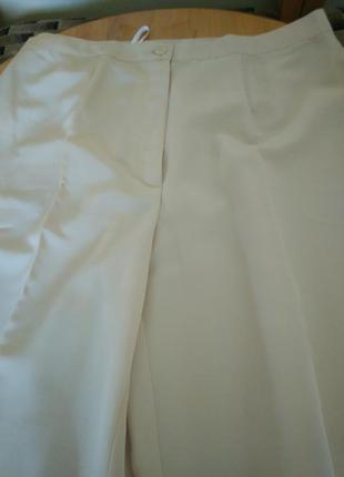 Літні легкі брюки бежевого кольору 44 xxl2 фото