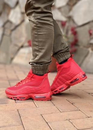 Чоловічі кросівки nike air max sneakerboot 95 red