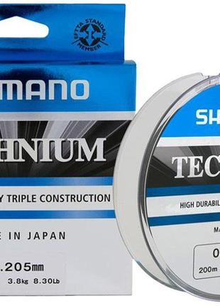 Леска shimano technium 200m 0.165mm 2.6kg