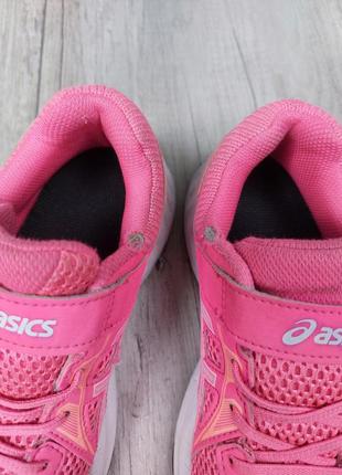 Кроссовки для девочки asics текстильные розовые размер 33,54 фото