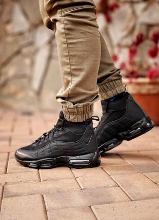 Чоловічі кросівки nike air max sneakerboot 95 black