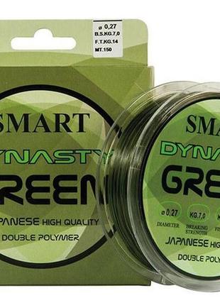 Леска smart dynasty green 150m 0.20mm