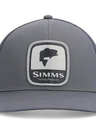 Кепка simms double haul icon trucker bass gunmetal (14032-1188...