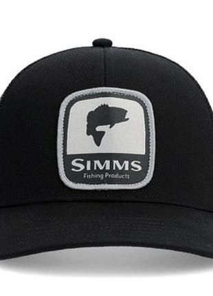 Кепка simms double haul icon trucker bass black (14032-1207-00)