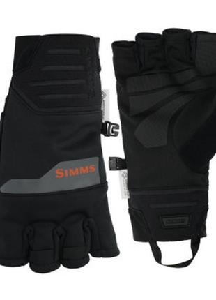 Перчатки simms windstopper half finger glove black s (13795-00...