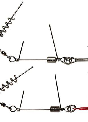 Оснастка savage gear ss corkscrew stinger 3g 1x #1/0 35kg red ...