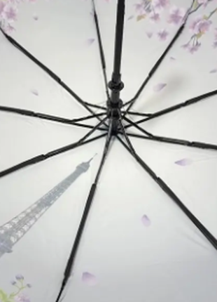 Зонт полуавтомат женский toprain 625 серо-фиолетовый2 фото