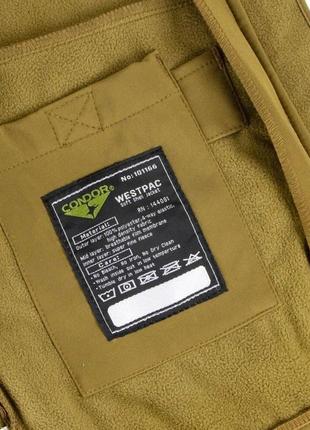 Куртка condor-clothing westpac softshell jacket. xl. coyote brown5 фото