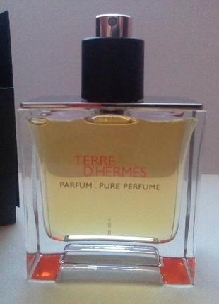 Terre d'hermes 75 ml, parfume, тестер 100% оригінал