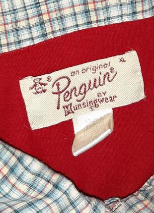💝2+1=4 фірмова жіноча червона футболка поло penguin, розмір 48 - 505 фото
