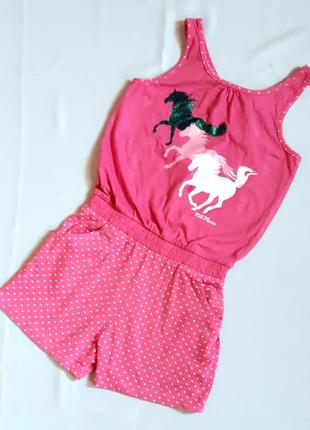 Ромпер kids германия розовый комбинезон на 9-10 лет (134-140см)