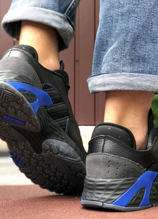 Кросівки adidas streetball чорні з синім3 фото