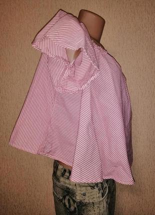 Красивая женская легкая распашонка, свободная кофта, блузка в полоску new look6 фото