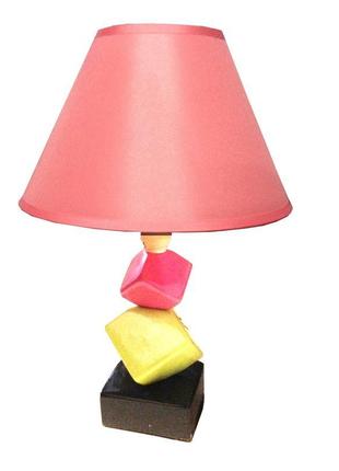 Настільна лампа-торшер marco 40w e27 ip20 рожева tm lumano