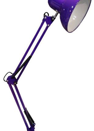 Лампа на струбцині настільна лампа e27 lu-074-1800 фіолетовий ...
