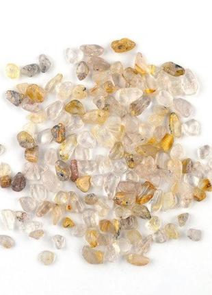 Камни декоративные 30 г желтые кристаллы для эпоксидной смолы