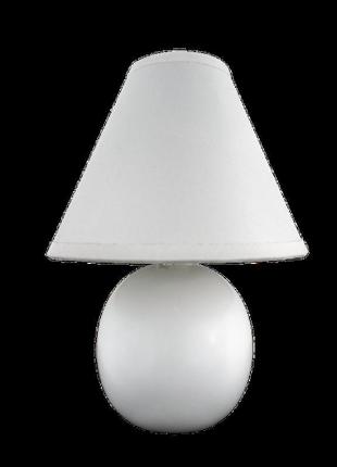 Настільна лампа-торшер sandro 40w e27 ip20 біла lumano
