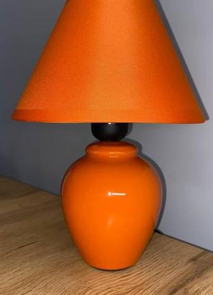 Лампа-торшер настільний помаранчевий carlos е27 ip20 lumano2 фото