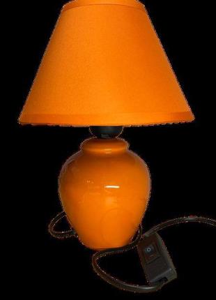 Лампа-торшер настільний помаранчевий carlos е27 ip20 lumano3 фото