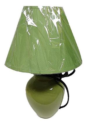 Настільна лампа-торшер зелена carlos e27 ip20 lumano