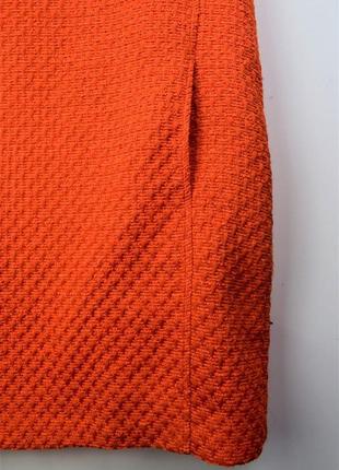 Оранжевое мини-платье6 фото