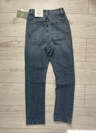 Slim high ankle jeans h&m вузькі джинси з високими щиколотками завищена талія світлі голубі джинси10 фото