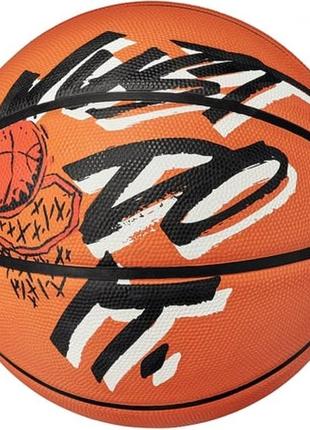 Мяч баскетбольный nike everyday playground 8p graphic deflated amber/white/black/black size 51 фото