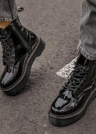 Лаковые dr. martens jadon платформа без меха2 фото