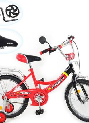 Дитячий велосипед profi p 1446a, червоно-чорний (14 дюймів)
