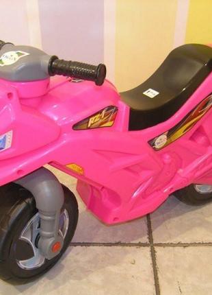 Мотоцикл для катання 2-х колісний яскр-рожевий оріон 501