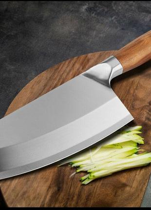 Острый кухонный нож-топор, нож шеф-повара, нож-сечка6 фото