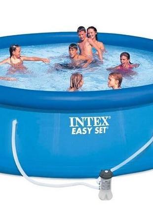 Басейн наливна intex 26168, 457-122 см,фільтр-насос сходи,підс...