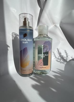 Парфумований спрей та гель для душу honolulu sun, від bath&body works