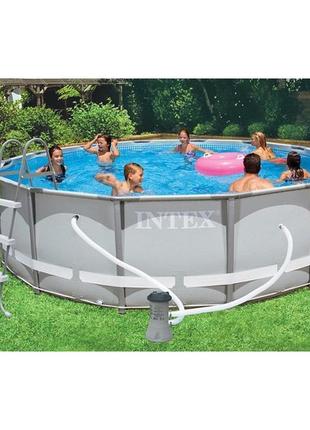 Каркасный бассейн intex (28310)( 26720 ) с фильтр-насосом 427х...6 фото